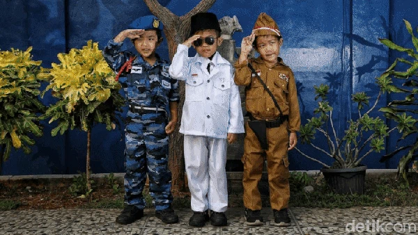Foto Seri Calon Pahlawan Masa Depan Versi Anak-anak TK