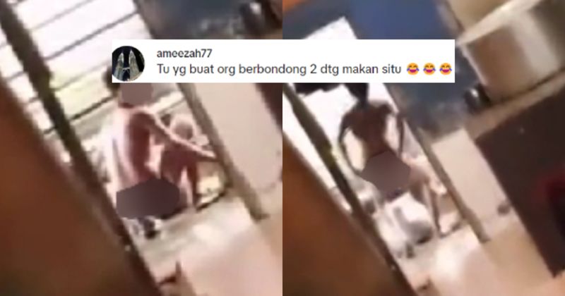 Pegawai Nasi Kandar Ini Ketahuan Hanya Pakai Celana Dalam Saat di Dapur!