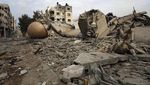 Ratusan Masjid di Gaza Rusak Dibom Israel Sejak 7 Oktober