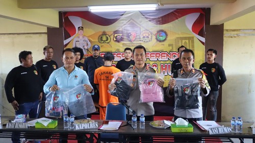 Polres Kapuas Hulu merilis kasus pembunuhan di bidan.