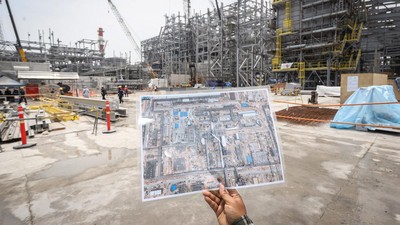 Potret Terkini Smelter Freeport di Gresik yang Sudah 80%