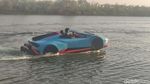 Memacu Replika Lamborghini Super Water Car di Kali Porong Sidoarjo