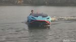 Memacu Replika Lamborghini Super Water Car di Kali Porong Sidoarjo