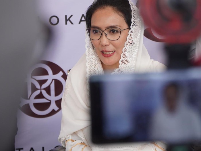 Rieke Diah Pitaloka saat ditemui di Pesantren Nurul Huda.