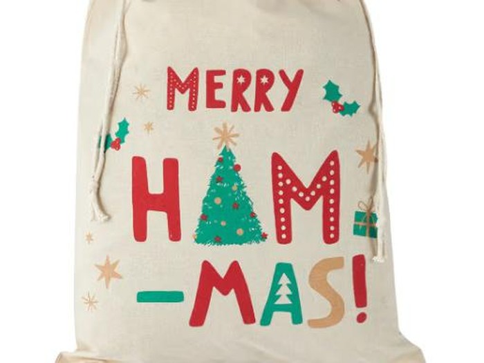 Tas Tulisan Merry HAM-MAS yang memicu protes.