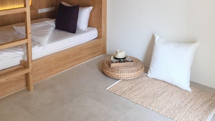 Contoh desain tempat tidur tingkat.