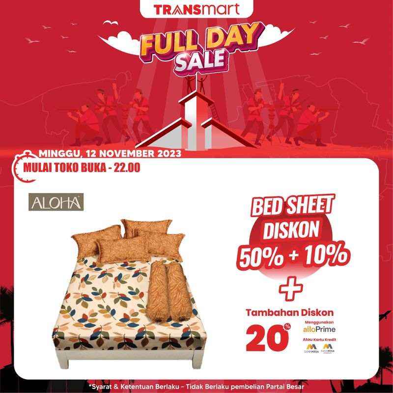 Transmart Full Day Sale-Bed Cover dan Karpet