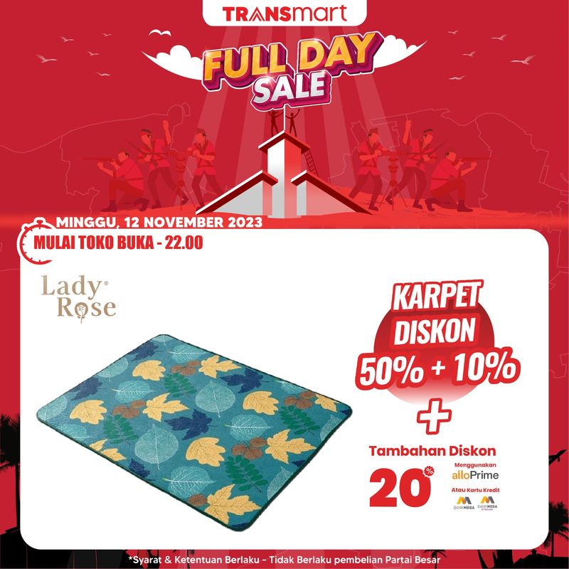 Transmart Full Day Sale-Bed Cover dan Karpet