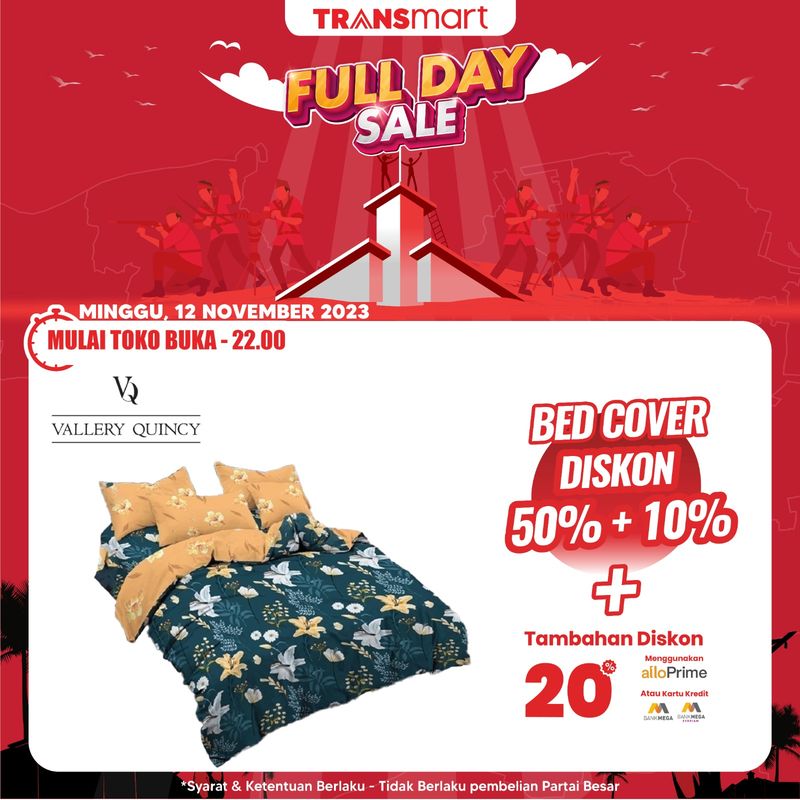 Transmart Full Day Sale-Bed Cover dan Karpet