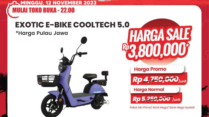 Transmart Full Day Sale-Sepeda Listrik