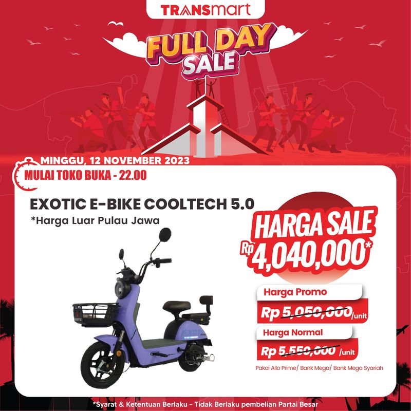 Transmart Full Day Sale-Sepeda Listrik