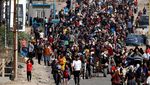 Potret Warga Palestina Berbondong-bondong Tinggalkan Gaza