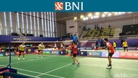 Bimo/Ziya adalah pasangan beda klub yakni PB Power Rajawali, Tangerang dan PB 67, Tangerang. Mereka merupakan unggulan pertama. Foto: Mercy Raya/detikcom