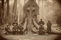 Foto bangsawan Thailand berburu monster