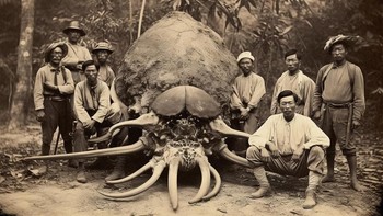 Ini adalah perburuan yang berbeda dari perburuan lainnya, karena mangsa yang mereka cari bukanlah sekadar hewan, melainkan makhluk legenda menakutkan yang sulit dijelaskan. Foto: Dautruongtoanhoc