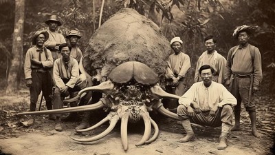 Foto Misterius Bangsawan Thailand Abad ke-19 Berburu Monster