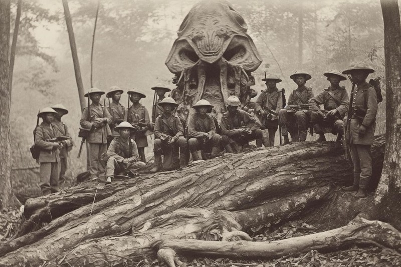 Foto bangsawan Thailand berburu monster