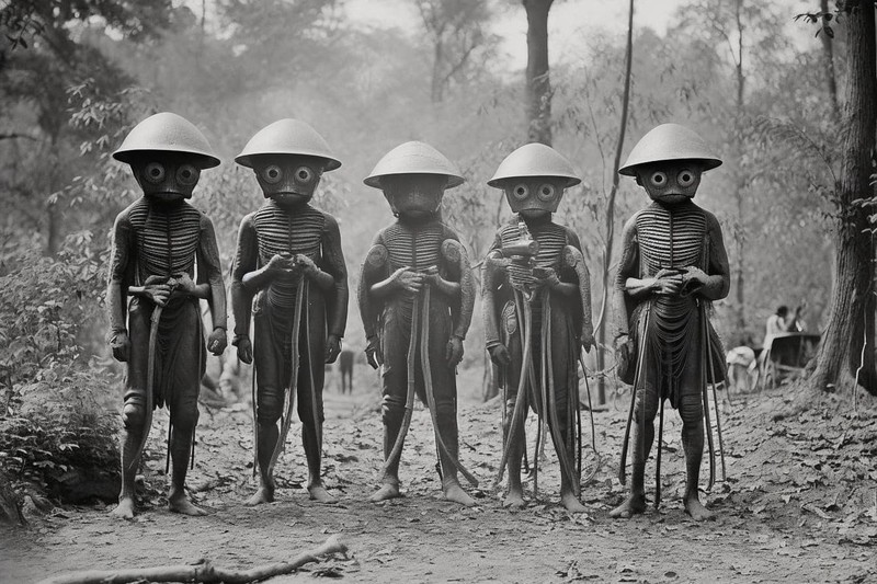 Foto bangsawan Thailand berburu monster