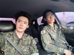 5 Foto Lee Jong Suk Balik ke Era Halo Dek, Pamer Pakai Baju Tentara