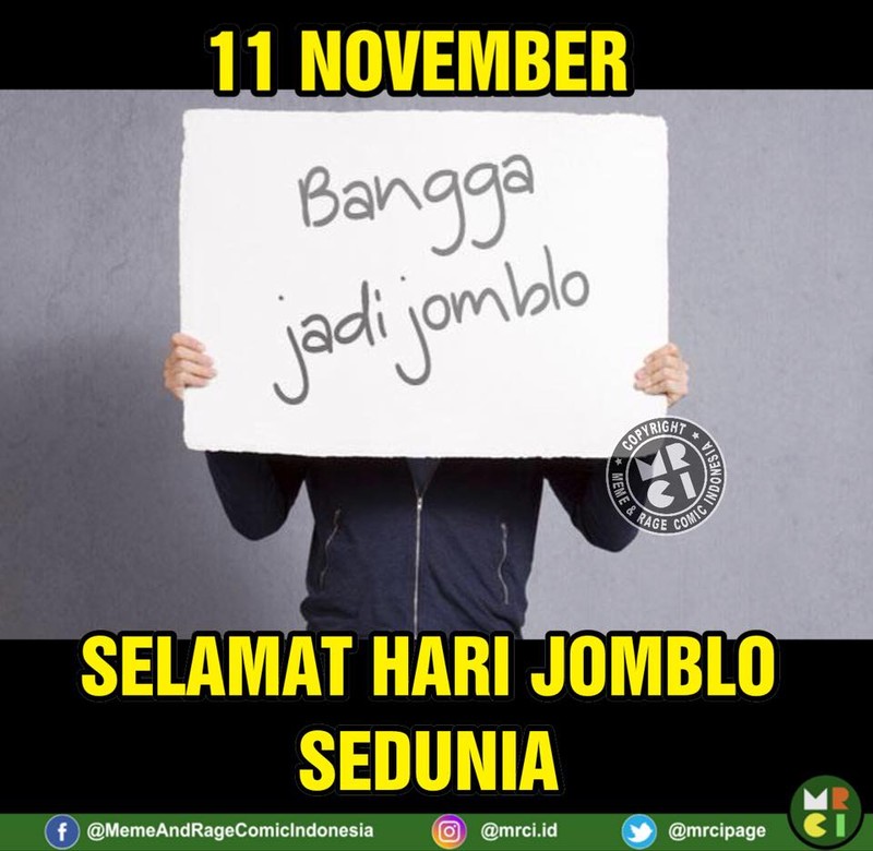 Meme Mengenaskan Hari Jomblo Sedunia 11 November