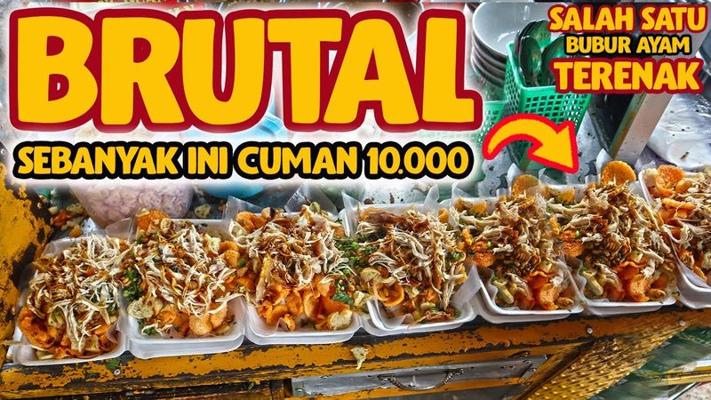 Murah Meriah! Bubur Ayam dengan Topping Melimpah Ada di 5 Tempat Ini