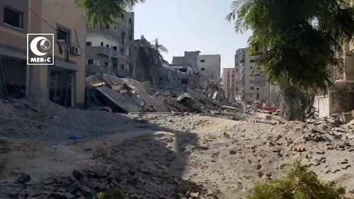 Penampakan Dampak Serangan Israel di Dekat RS Indonesia di Gaza