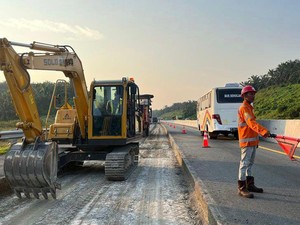 Perawatan Tol Terpeka & Permai Dikebut Rampung Sebelum Nataru