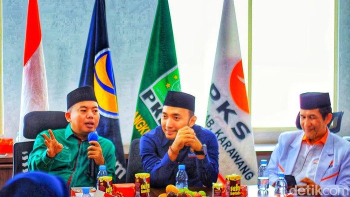 Rapat Koalisi Perubahan di Karawang, Sabtu (11/11/2023).