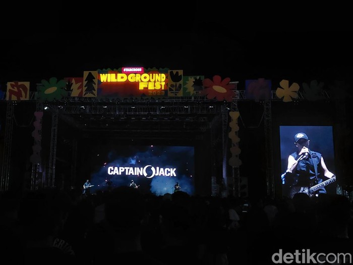 Reuni band Captain Jack di acara Wild Ground Fest 2023, Sabtu (11/11/2023) malam.