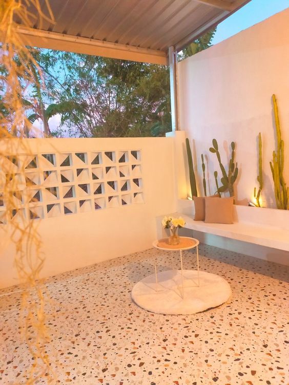 Teras Rumah Minimalis Tempat Duduk.