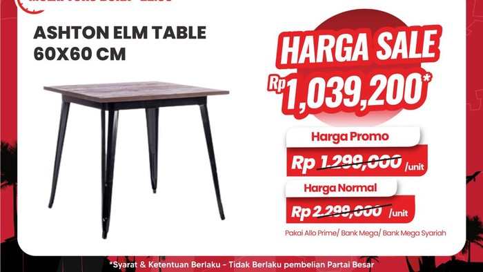 Transmart Full Day Sale-Meja