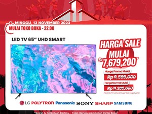 Transmart Full Day Sale Hari Ini, TV Didiskon Sampai Rp 3,5 Juta!