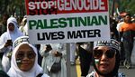 Dukung Palestina, Ribuan Warga Bekasi Turun ke Jalan