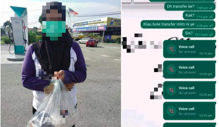 Bocah penjual makanan ditipu pembeli.