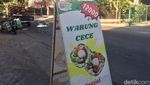 Potret Warung Penyetan Cece yang Bikin Pengunjung Sering Gagal Fokus