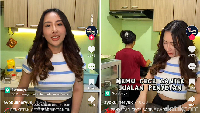 Sebelumnya, cece Donna aktif membuat konten di media sosial. Salah satunya di TikTok dimana ia menunjukkan momen dirinya lihai mengulek sambal penyetan. Foto: Aujana Mahalia/detikJatim