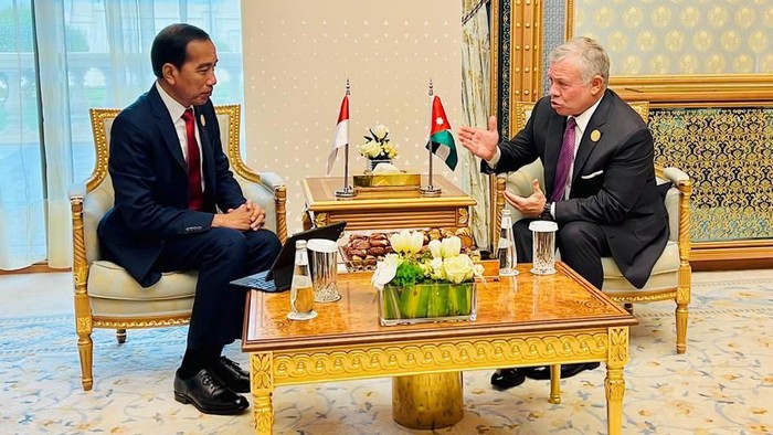 Jokowi bertemu Raja Yordania  Abdullah II bin Al-Husein (dok. Biro Pers Sekretariat Presiden)
