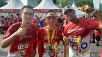 Tidak hanya acara lari marathon, acara BTN Jakarta Run 2023 juga dimeriahkan dengan acara-acara lain seperti zumba, culinary expo, DJ performance, hingga konser musik dari band papan atas Maliq and Dessentials. Para peserta BTN Jakarta Run 2023 nampak begitu antusias menikmati berbagai atraksi yang disediakan. (Foto: DetikHealth/Averus Al Kautsar)