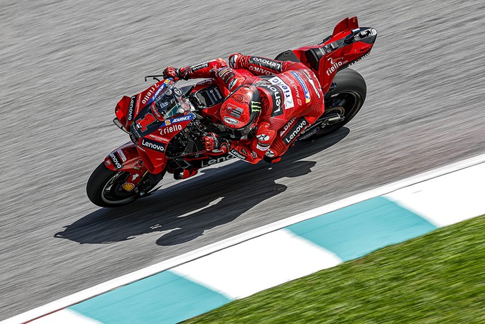 Pecco Bagnaia di MotoGP Malaysia 2023.