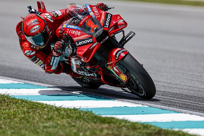 Pecco Bagnaia di MotoGP Malaysia 2023.