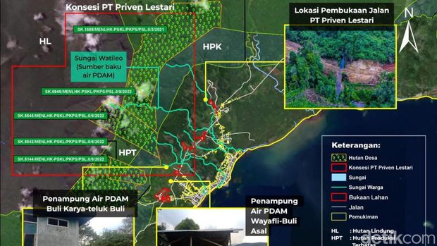 Tambang Gunung Wato-wato. Nurkholis Lamaau/detikcom