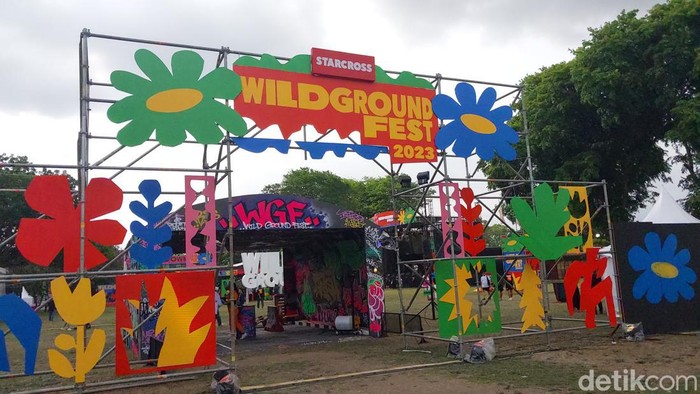 Wild Ground Fest 2023 digelar di pelataran Candi Prambanan, Sleman, DIY, Minggu (12/11/2023).