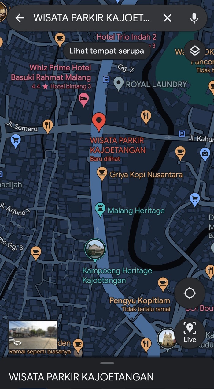 Wisata parkir kayutangan