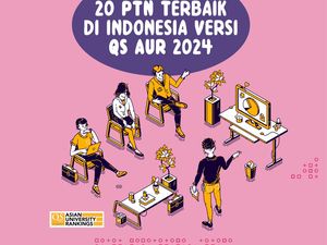 Infografis: 20 PTN Terbaik di Indonesia Versi QS AUR 2024