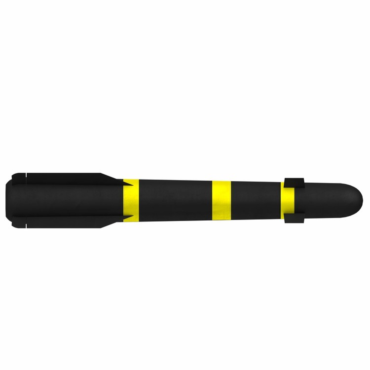 3D rendering illustration of a stylized AGM-114 Hellfire missile