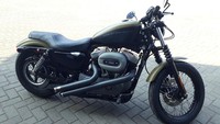 Dalam pengumuman melalui laman lelang.go.id, satu motor Harley Davidson tahun 2008 itu masih utuh bentuknya. Motor itu dilelang bersama dengan mesin kendaraan, milling, rumput aksesori, rumput sintetis, dan hydraulic pressure crock. Foto: Lelang.go.id
