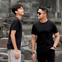 Baru berusia 14 tahun, tinggi Bintang pun terlihat sudah menyaingi ayahnya. Diketahui saat ini tingginya sudah mencapai 176 cm. Foto: Instagram/@hengkykurniawan