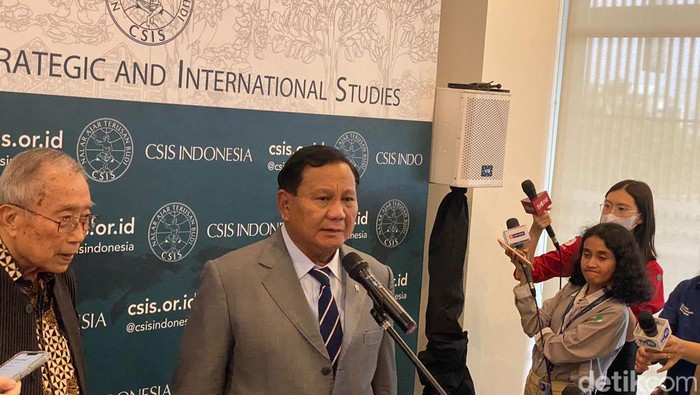Calon presiden dari Koalisi Indonesia Maju (KIM) Prabowo Subianto (Adrial Akbar/detikcom)