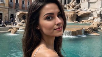 Emily Pellegrini digambarkan sebagai model berusia 23 tahun asal Italia. Foto: Instagram Emily Pellegrini