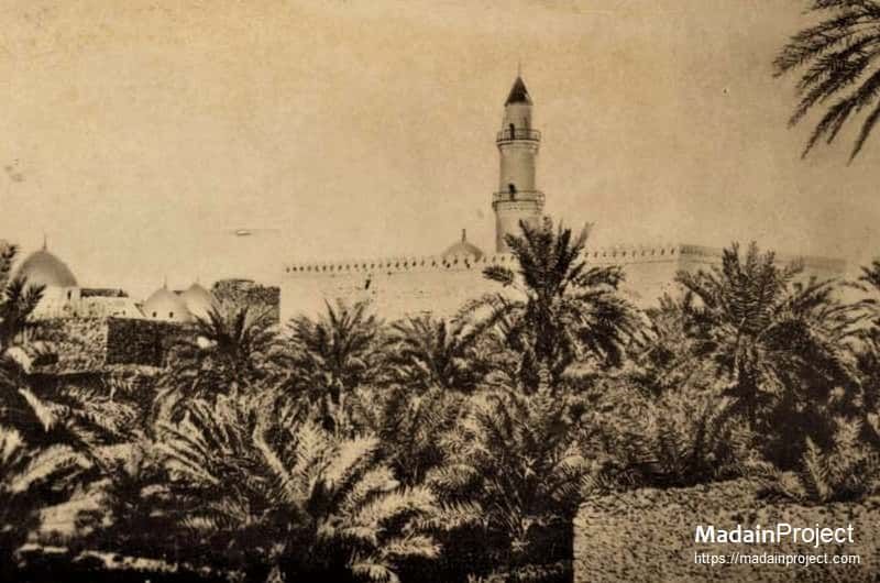 Foto Lama Bangunan Awal Masjid Quba